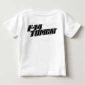F-14 TomcatベビーロムパーTシャツ ベビーTシャツ (裏面)