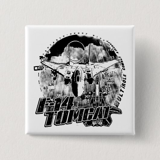 F-14 Tomcatボタン 缶バッジ (正面)