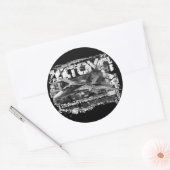 F-14 Tomcat クラシック丸ステッカー ラウンドシール (封筒)