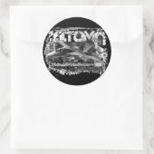 F-14 Tomcat クラシック丸ステッカー ラウンドシール (バッグ)