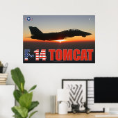 F-14 TOMCAT 「サンセットパトロール」ポスター ポスター (ホームオフィス)