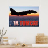 F-14 TOMCAT 「サンセットパトロール」ポスター ポスター (キッチン)