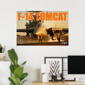 F-14 TOMCAT 「サンセット起動」ポスター ポスター (ホームオフィス)