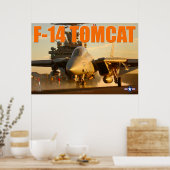 F-14 TOMCAT 「サンセット起動」ポスター ポスター (キッチン)