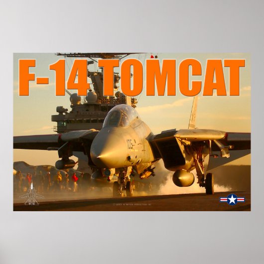 F-14 TOMCAT 「サンセット起動」ポスター ポスター (正面)