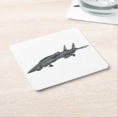 F-14 Tomcat スクエアペーパーコースター (アングル)