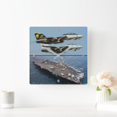 F-14 TOMCAT スクエア壁時計 (ホーム)