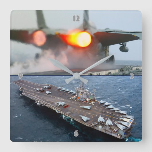 F-14 TOMCAT スクエア壁時計 (正面)