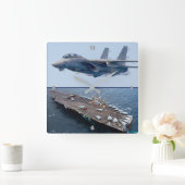 F-14 TOMCAT スクエア壁時計 (ホーム)