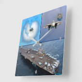 F-14 TOMCAT スクエア壁時計 (傾斜)