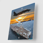 F-14 TOMCAT スクエア壁時計 (傾斜)