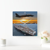 F-14 TOMCAT スクエア壁時計 (ホーム)