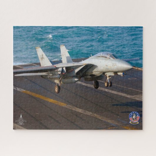 F-14 TOMCAT 「トラップ」(16x20インチ) ジグソーパズル (横)
