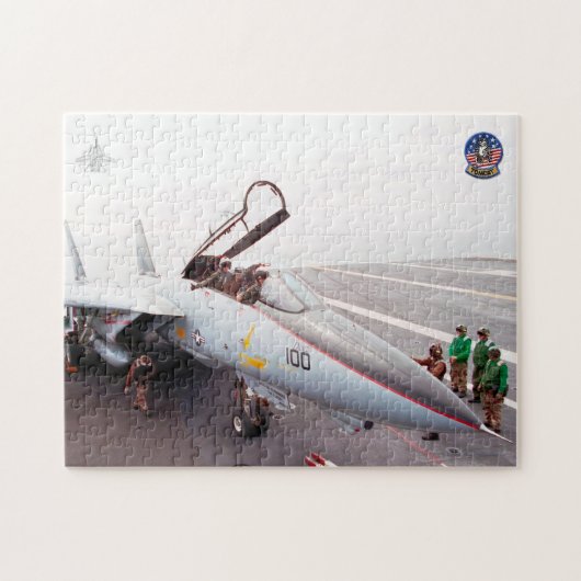 F-14 TOMCAT 「プリフライト」（11x14インチ） ジグソーパズル (横)