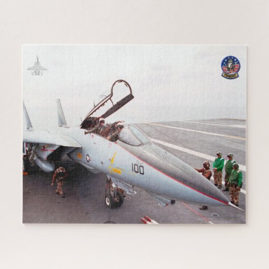 F-14 TOMCAT 「プリフライト」(16x20インチ) ジグソーパズル (横)