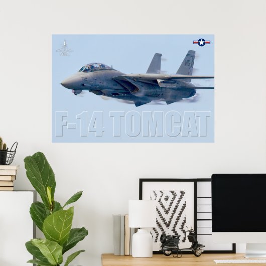 F-14 TOMCAT ポスター (ホームオフィス)