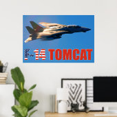 F-14 TOMCAT「マッハ」ポ走スタ ポスター (ホームオフィス)