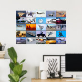 F-14 TOMCAT 「モンタージュ」 ポスター (ホームオフィス)