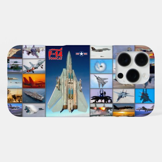 F-14 TOMCAT 「モンタージュ」 iPhoneケース (裏面横)