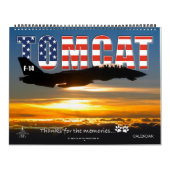 F-14 TOMCAT 「思い出感謝していの為に…」 カレンダー (カバー)