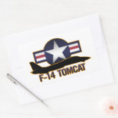 F-14 Tomcat 長方形シール (封筒)