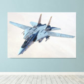 F-14 TOMCAT 40x60 キャンバスプリント (インサイチュ (ウッドフロア))