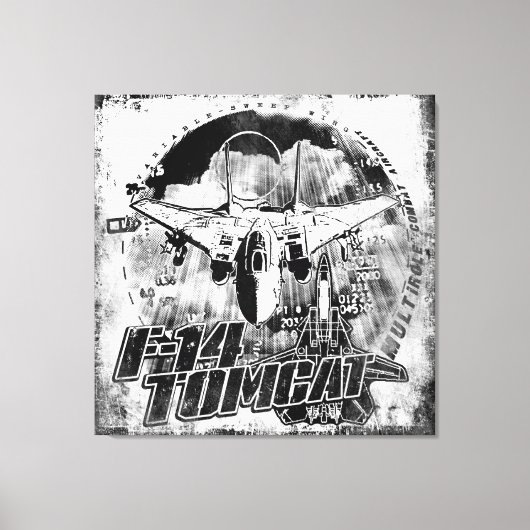 F-14 Tomcat Canvas Print Streted Canvas Print キャンバスプリント (正面)