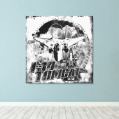 F-14 Tomcat Canvas Print Streted Canvas Print キャンバスプリント (インサイチュ (ウッドフロア))
