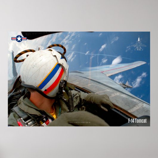 F-14 TOMCAT 「CHECK SIX」ポスター ポスター (正面)