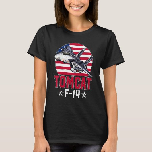 F 14 Tomcat Fighter Jet Tシャツ (正面)