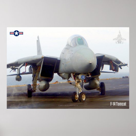 F-14 TOMCAT 「FLIGHTDECK」ポスター ポスター (正面)