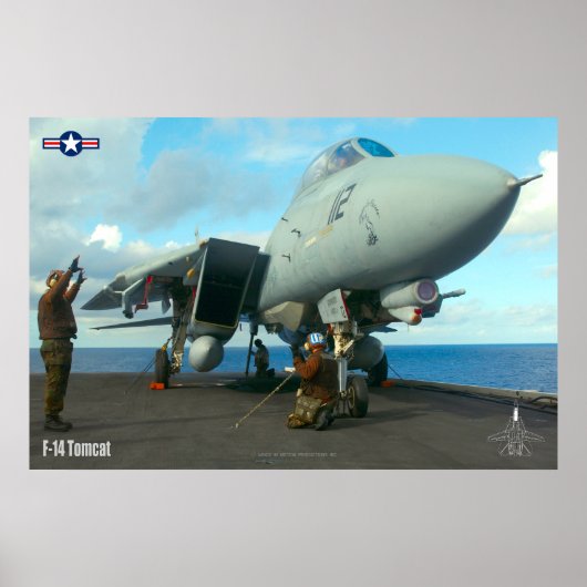 F-14 TOMCAT 「FLIGHTDECK」ポスター ポスター (正面)