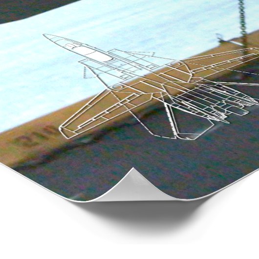 F-14 TOMCAT 「FLIGHTDECK」ポスター ポスター (角)