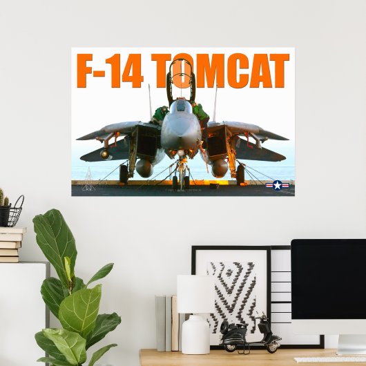 F-14 TOMCAT 「FLIGHTDECK」ポスター ポスター (ホームオフィス)