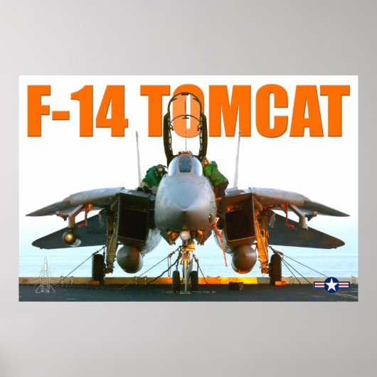 F-14 TOMCAT 「FLIGHTDECK」ポスター ポスター (正面)