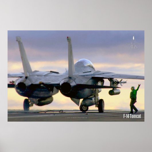 F-14 TOMCAT 「FLIGHTDECK」ポスター ポスター (正面)