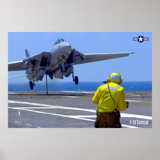 F-14 TOMCAT 「HOOK DOWN」ポスター ポスター (正面)