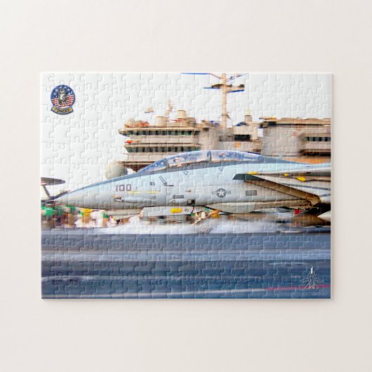 F-14 TOMCAT 「LAUNCH」(11x14インチ) ジグソーパズル (横)