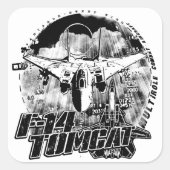 F-14 Tomcat Squareステッカー スクエアシール (正面)
