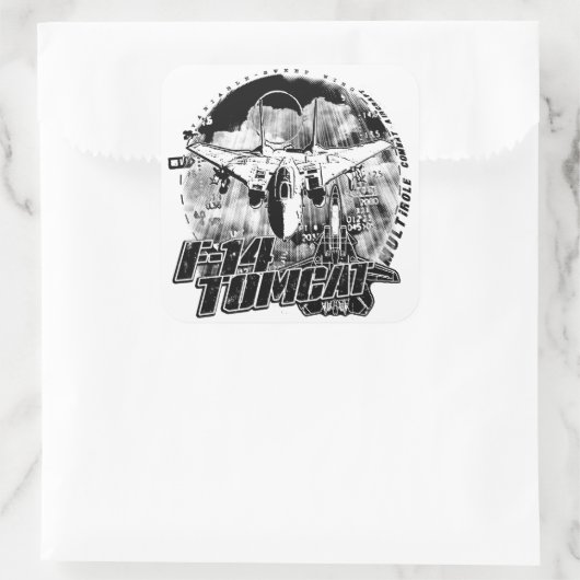 F-14 Tomcat Squareステッカー スクエアシール (バッグ)