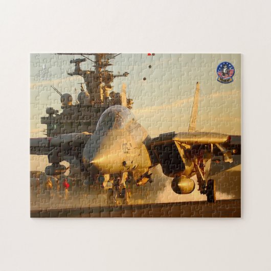 F-14 TOMCAT 「SUNSET LAUNCH」（11x14インチ） ジグソーパズル (横)