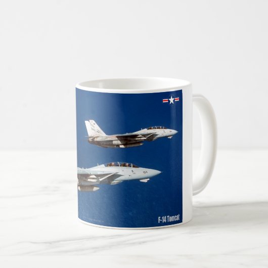 F-14 TOMCAT "WINGMAN" コーヒーマグカップ (正面右)