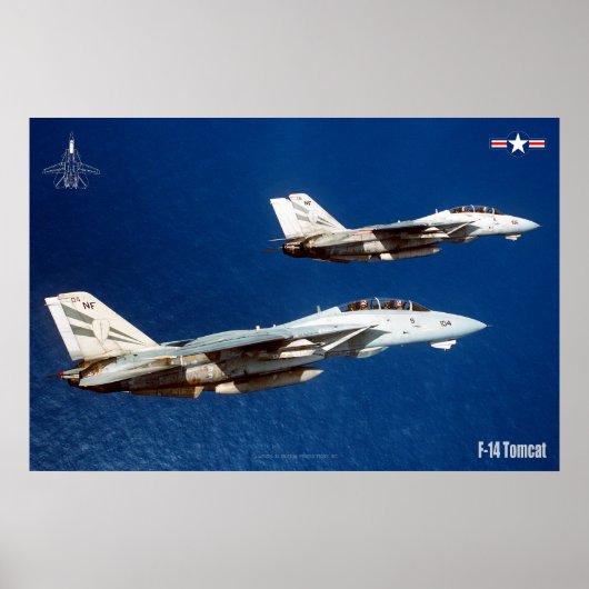 F-14 TOMCAT 「WINGMAN」ポスター ポスター (正面)