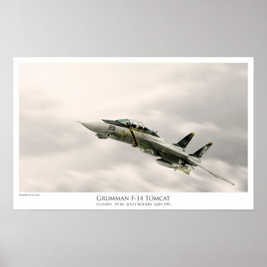 F-14A TOMCAT VF-84 JOLLY ROGERS ポスター (正面)