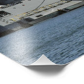 F-15イーグルはバージクレーンからリフトを得る フォトプリント (角)