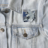 F-15イーグルは遠くにKC-135から引く 缶バッジ (インサイチュ)