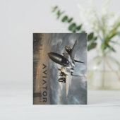 F-15イーグルジェット戦闘機 ポストカード (スタンド正面)