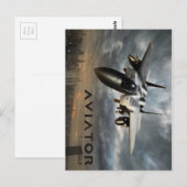 F-15イーグルジェット戦闘機 ポストカード (正面/裏面)