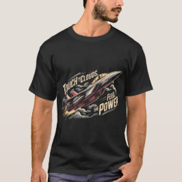 F-15イーグルジェット:雲に触れて力強さを感じるギフト Tシャツ