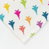 F-15イーグルファイタージェット名前をカスタムするベビーブランケット フリースブランケット (角)